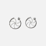 Small silver Shrjan earrings