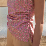 Lilit Pink Printed Cotton Top
