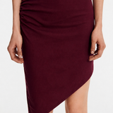 Anahit Plum Cotton Dress