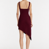 Anahit Plum Cotton Dress