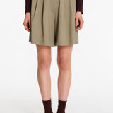 Siranush Beige Wool Shorts